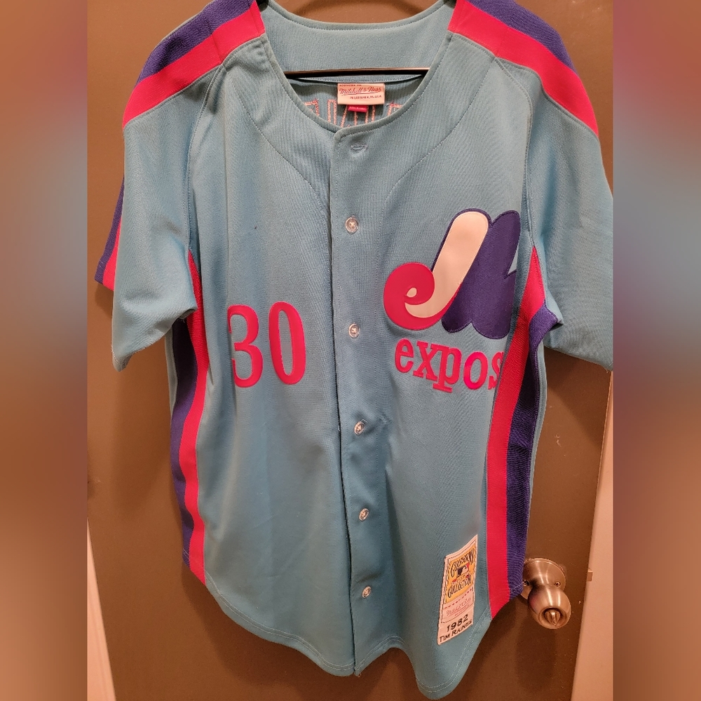 Mitchell and Ness 1982 Tim Raines jersey, Sz L (Montreal Expos)